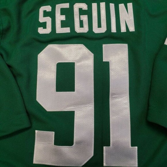 Official Dallas Stars Youth Size L/XL Tyler Seguin NHL Victory Green Home Jersey - Picture 6 of 9